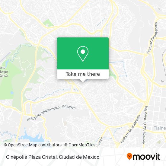 Cinépolis Plaza Cristal map