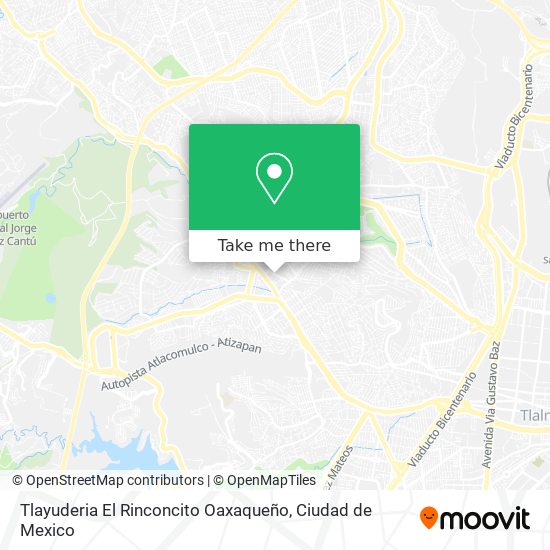 Mapa de Tlayuderia El Rinconcito Oaxaqueño