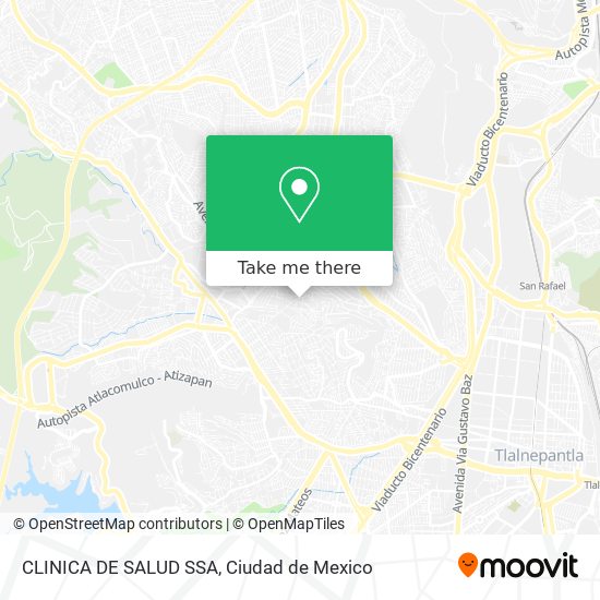 Mapa de CLINICA DE SALUD SSA