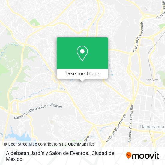 Aldebaran Jardín y Salón de Eventos. map
