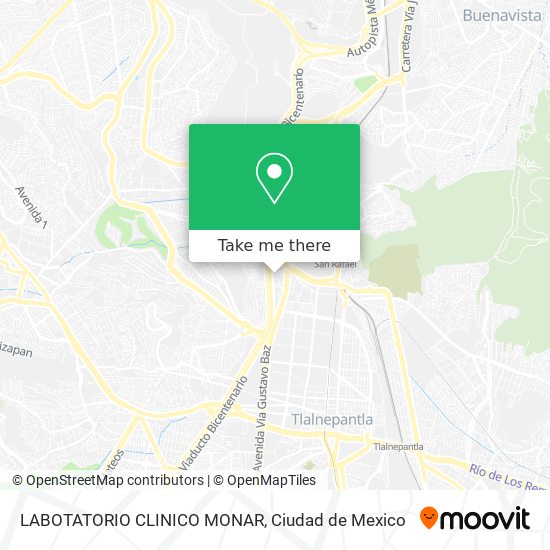 LABOTATORIO CLINICO MONAR map