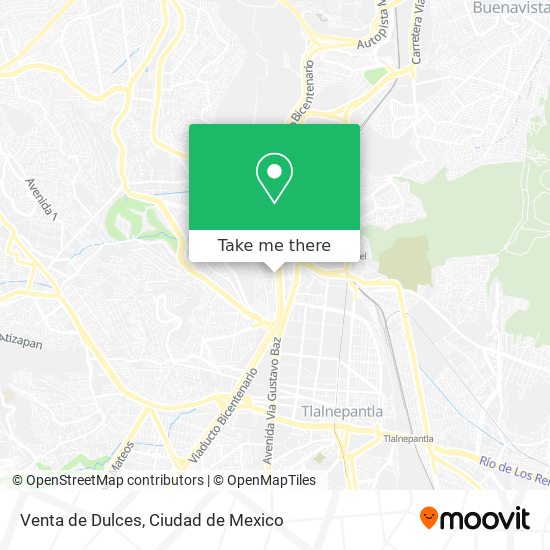 Venta de Dulces map