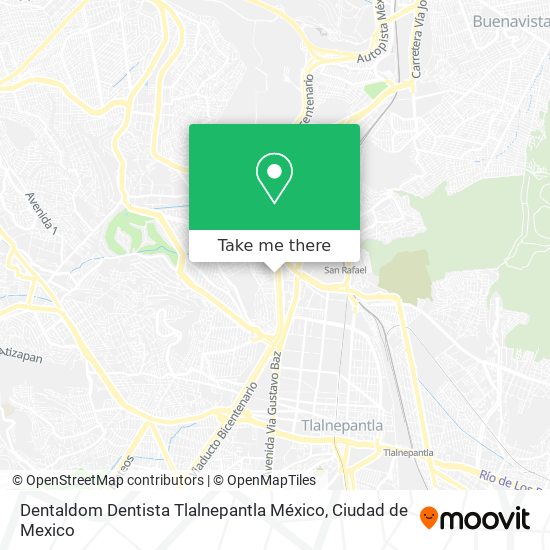 Mapa de Dentaldom Dentista Tlalnepantla México