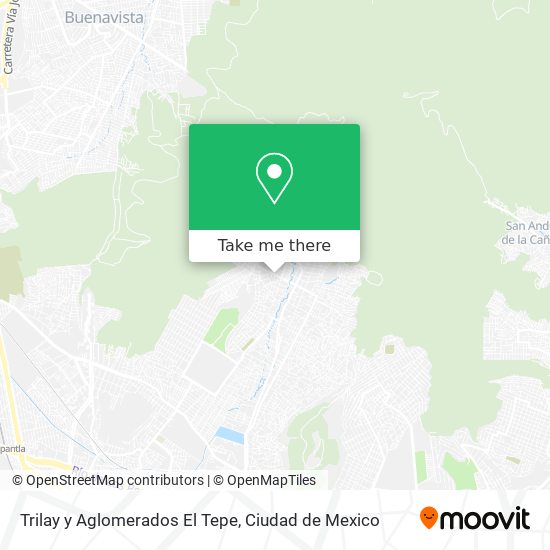 Mapa de Trilay y Aglomerados El Tepe