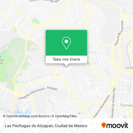 Las Pechugas de Atizapán map