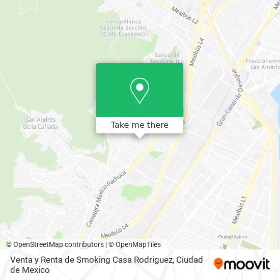 Mapa de Venta y Renta de Smoking Casa Rodriguez