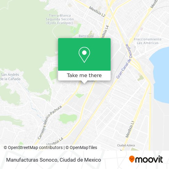 Mapa de Manufacturas Sonoco