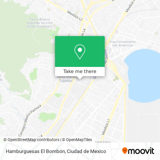 Hamburguesas El Bombón map