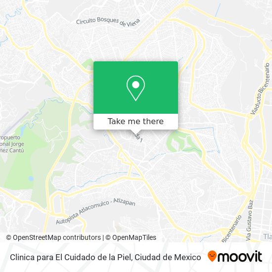 Mapa de Clinica para El Cuidado de la Piel