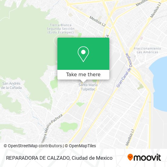 Mapa de REPARADORA DE CALZADO