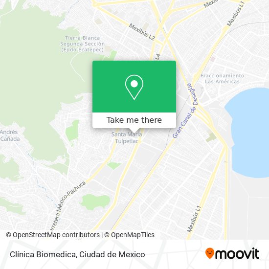 Mapa de Clínica Biomedica