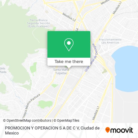 PROMOCION Y OPERACION S A DE C V map