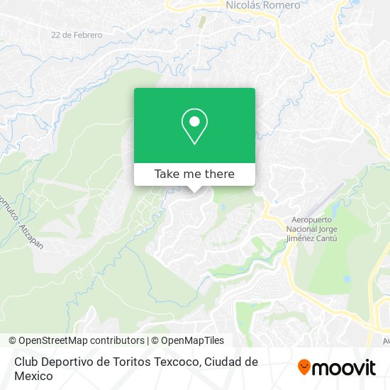 Mapa de Club Deportivo de Toritos Texcoco