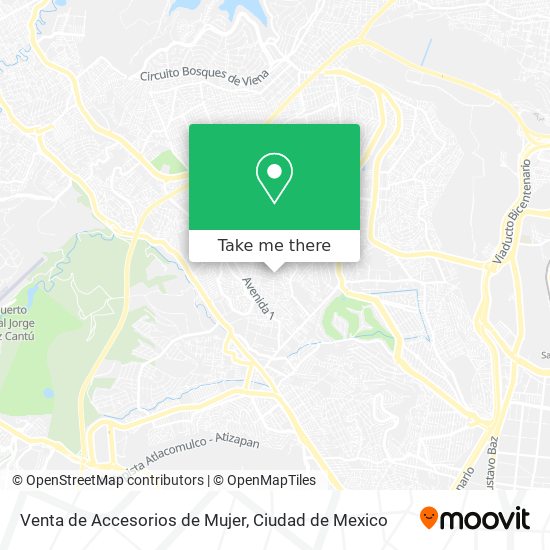 Mapa de Venta de Accesorios de Mujer