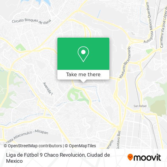 Liga de Fútbol 9 Chaco Revolución map
