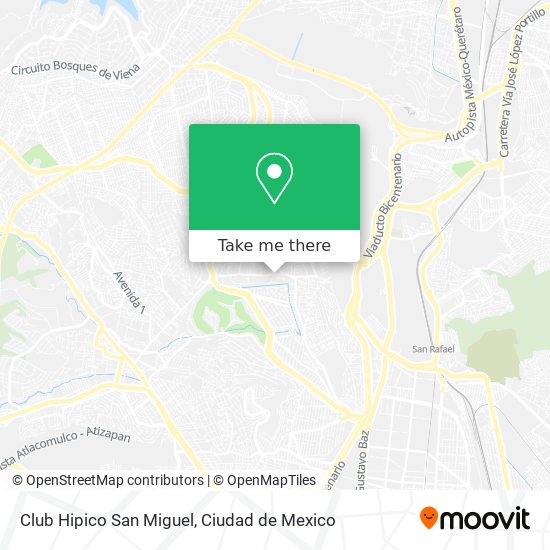 Club Hipico San Miguel map