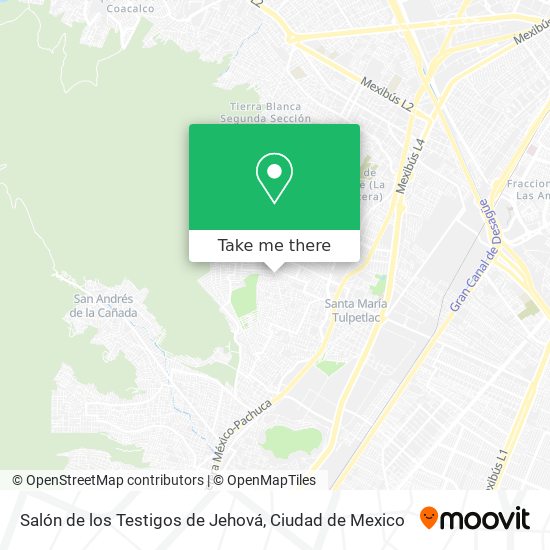 Salón de los Testigos de Jehová map