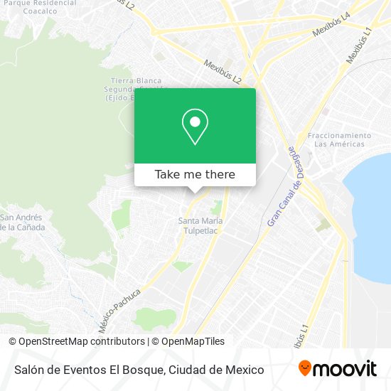 Salón de Eventos El Bosque map