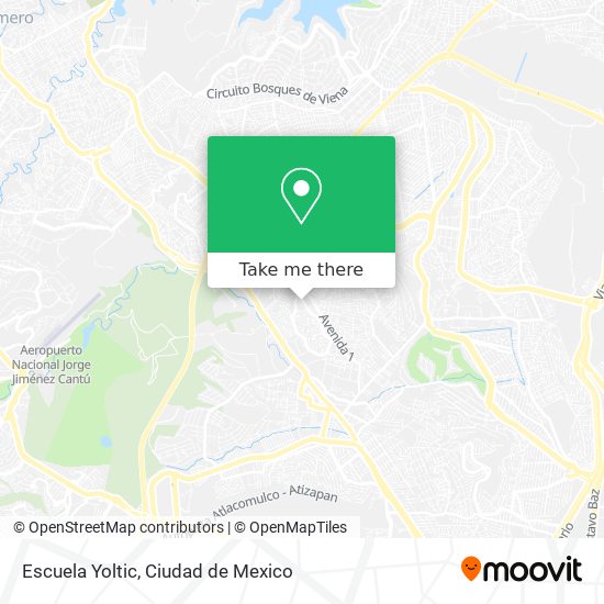 Escuela Yoltic map