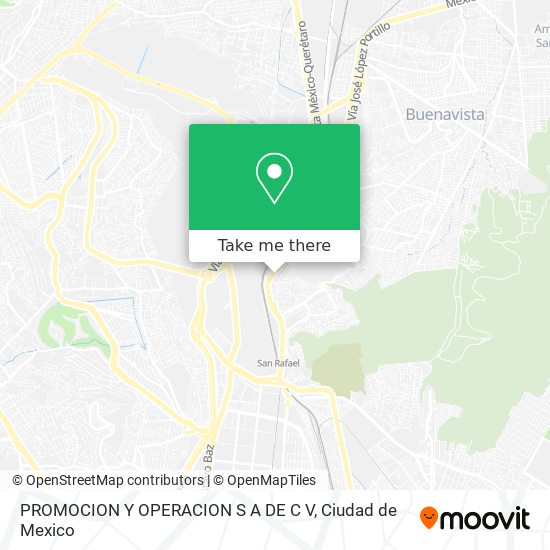 Mapa de PROMOCION Y OPERACION S A DE C V