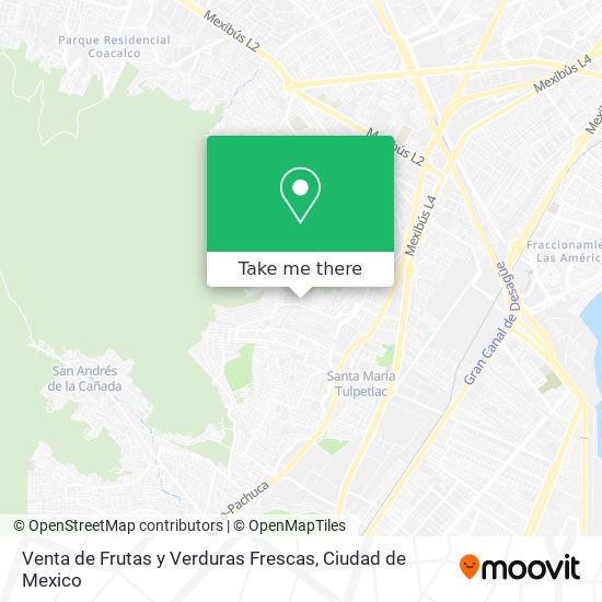 Venta de Frutas y Verduras Frescas map
