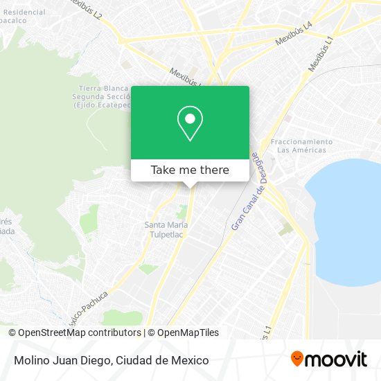 Molino Juan Diego map