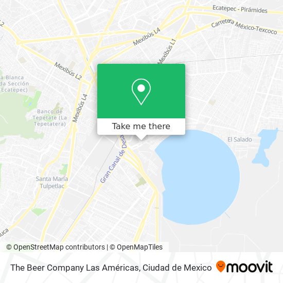 The Beer Company Las Américas map