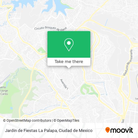 Mapa de Jardín de Fiestas La Palapa