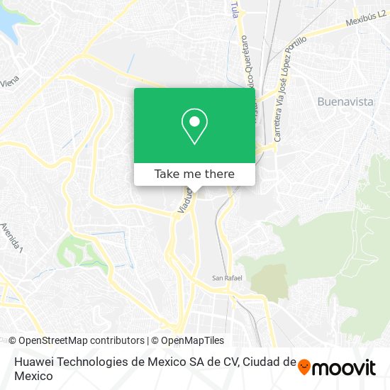 Huawei Technologies de Mexico SA de CV map