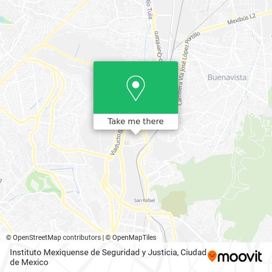 Instituto Mexiquense de Seguridad y Justicia map