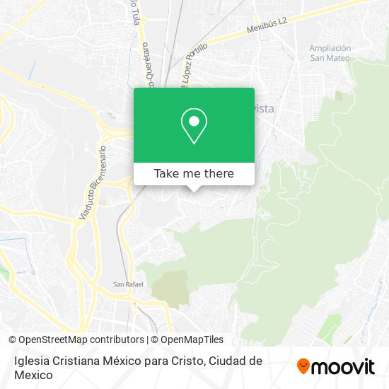Mapa de Iglesia Cristiana México para Cristo