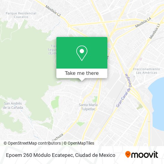 Epoem 260 Módulo Ecatepec map