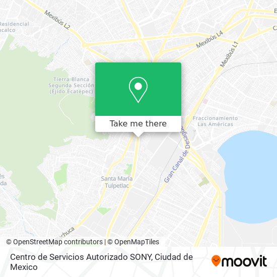 Centro de Servicios Autorizado SONY map