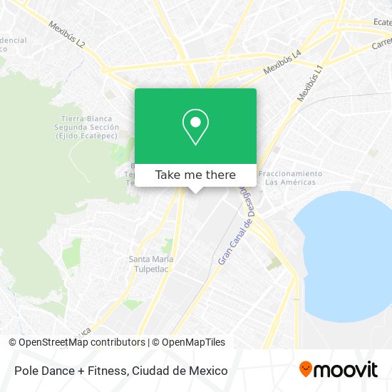 Mapa de Pole Dance + Fitness