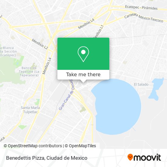 Mapa de Benedettis Pizza