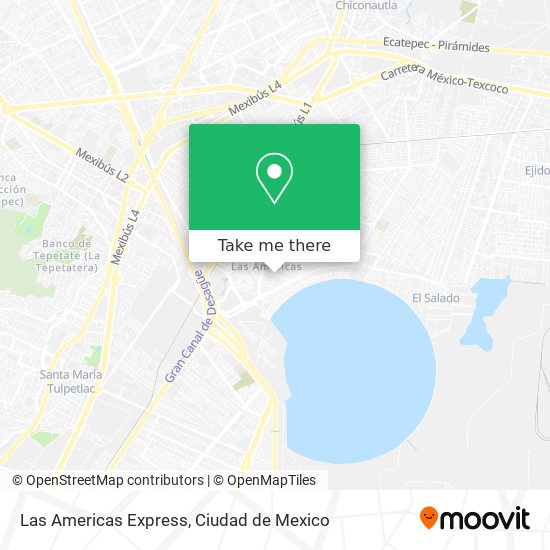 Las Americas Express map