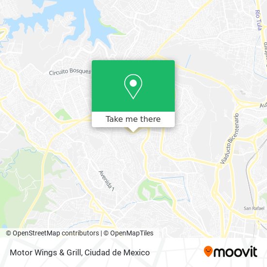 Motor Wings & Grill map