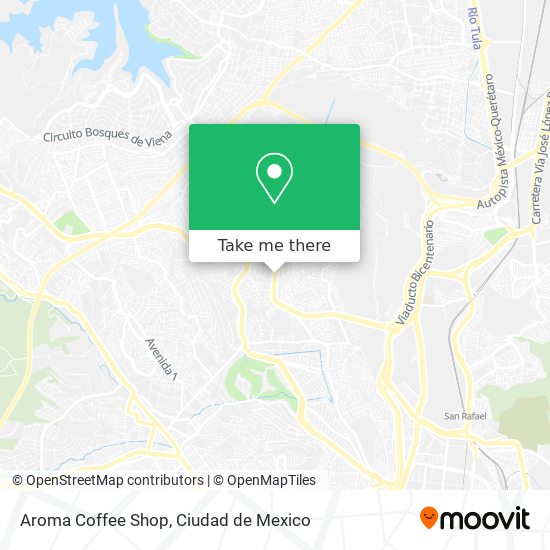 Mapa de Aroma Coffee Shop