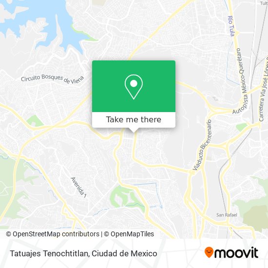 Tatuajes Tenochtitlan map