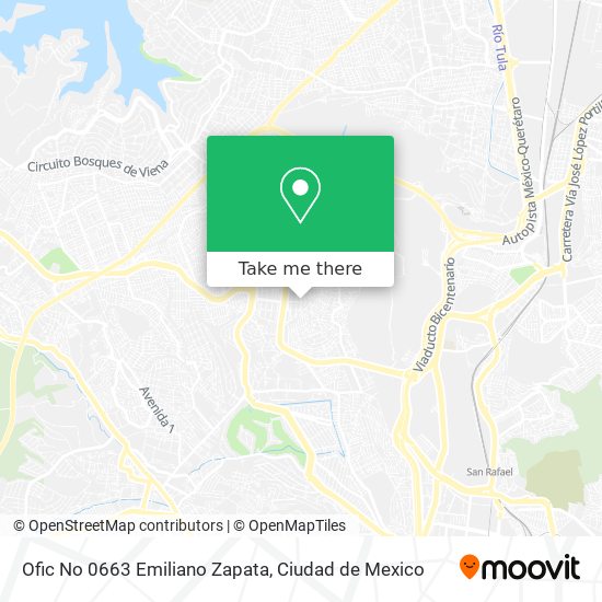 Ofic No 0663 Emiliano Zapata map