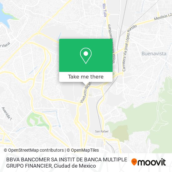 BBVA BANCOMER SA INSTIT DE BANCA MULTIPLE GRUPO FINANCIER map