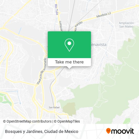Bosques y Jardines map