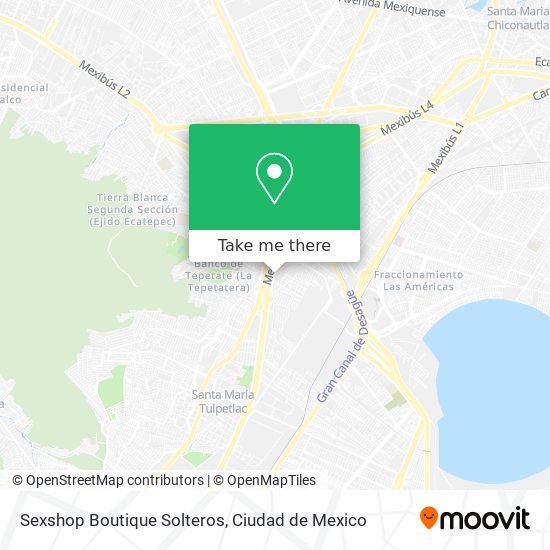 Sexshop Boutique Solteros map