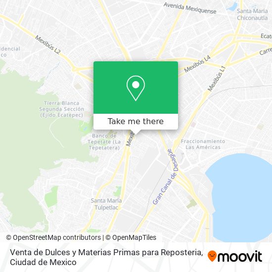 Venta de Dulces y Materias Primas para Reposteria map