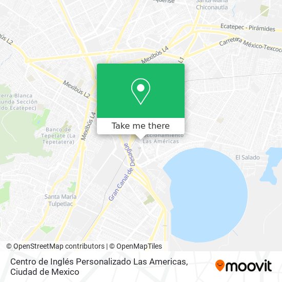 Centro de Inglés Personalizado Las Americas map