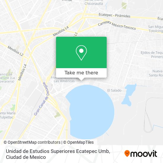 Unidad de Estudios Superiores Ecatepec Umb map