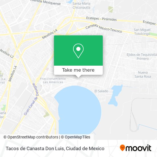 Mapa de Tacos de Canasta Don Luis