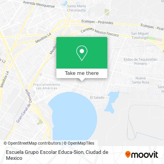 Mapa de Escuela Grupo Escolar Educa-Sion