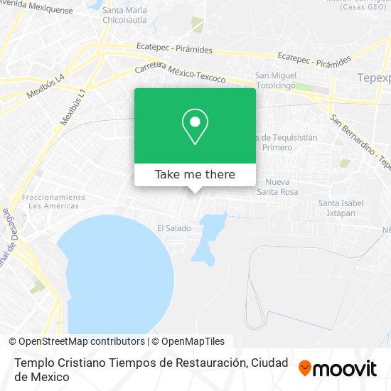 Templo Cristiano Tiempos de Restauración map