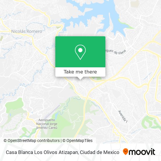 Mapa de Casa Blanca Los Olivos Atizapan